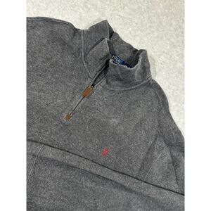 Polo Ralph Lauren Men's Size 2xLarge Grey  Long Sleeve 1/4‎ Zip Pullover